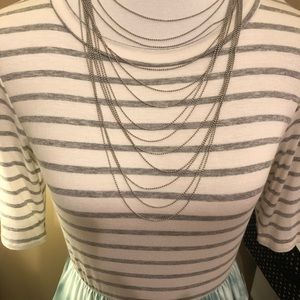 Silver Bead Necklace